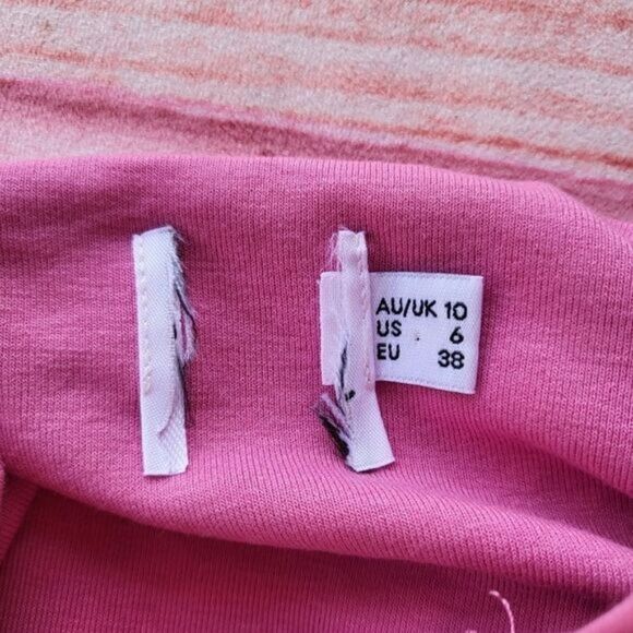 Princess Polly Pink Tiana Bustier Sweetheart High Slit Knit Maxi Dress 6US - Picture 9 of 10